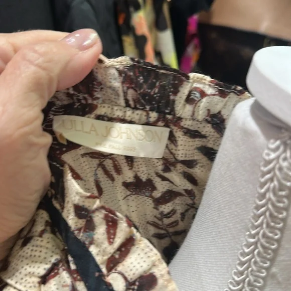 Ulla Johnson Black and Cream Floral Dress - Picture 2 of 6